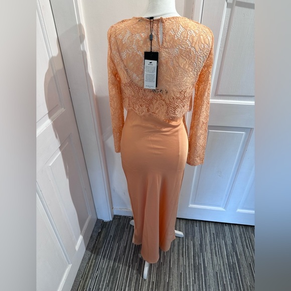 GUESS Marciano size XS 2in 1 peach maxi dress - Picture 3 of 16